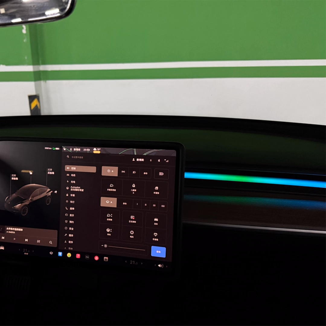 Tesla Model 3/Y Smart Ambient Lighting System – Blind Spot Alert Pro Edition