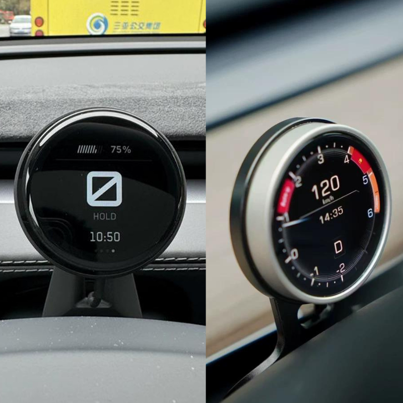 Tesla OLED Dashboard Titanium Alloy Bezel – Replaceable Upgrade Accessory